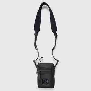 Acne Studios Arvel Plaque Face Crossbody Bag (Black)